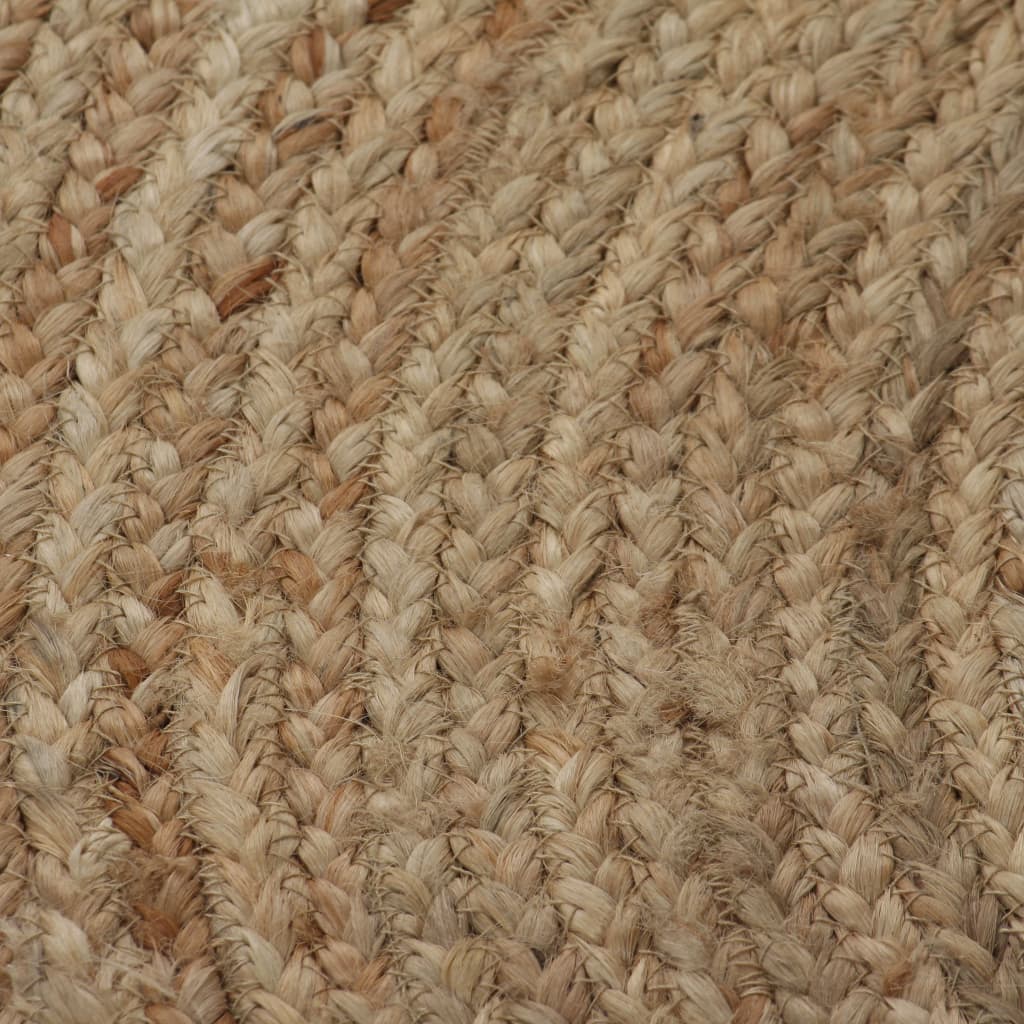Ukrasni pleteni tepih od jute 120 cm okrugli