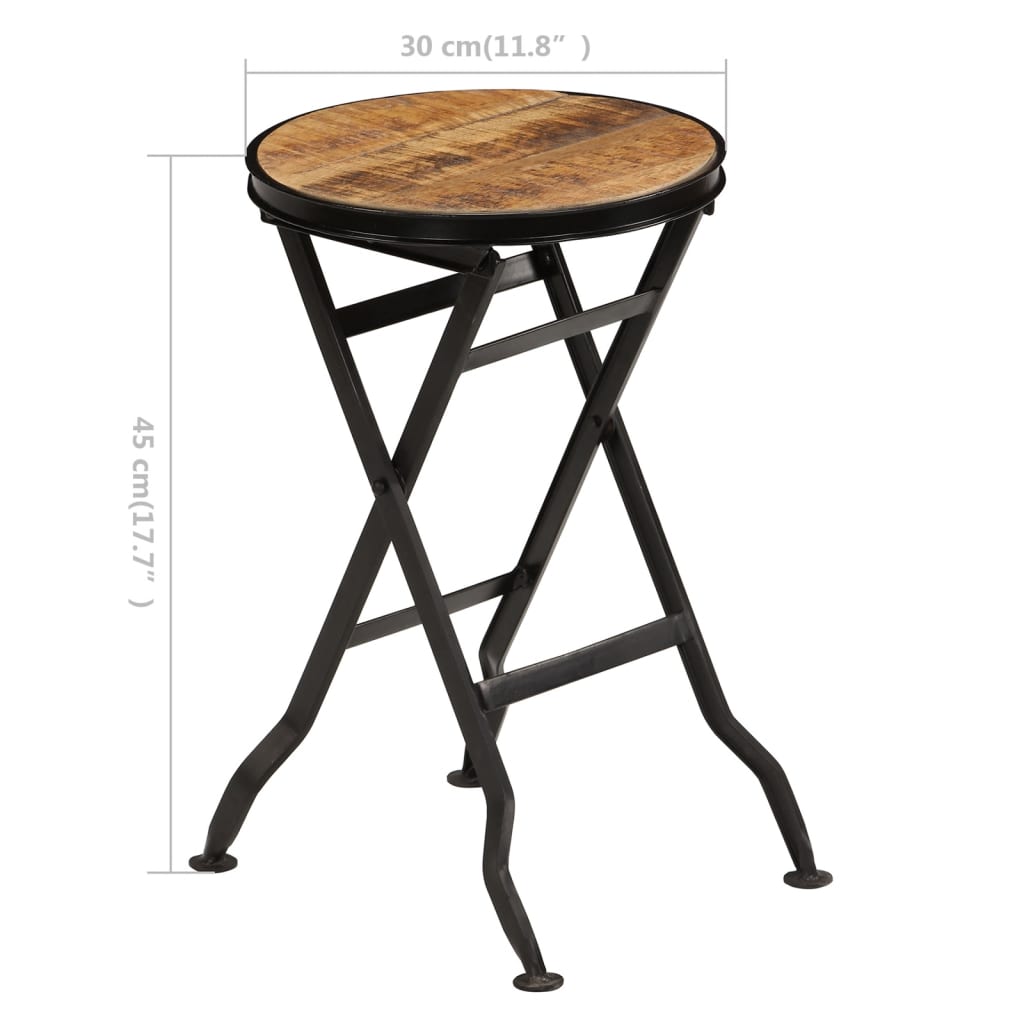 Stol sa sklopivim stolcem od mango drva 115 x 50 x 76 cm