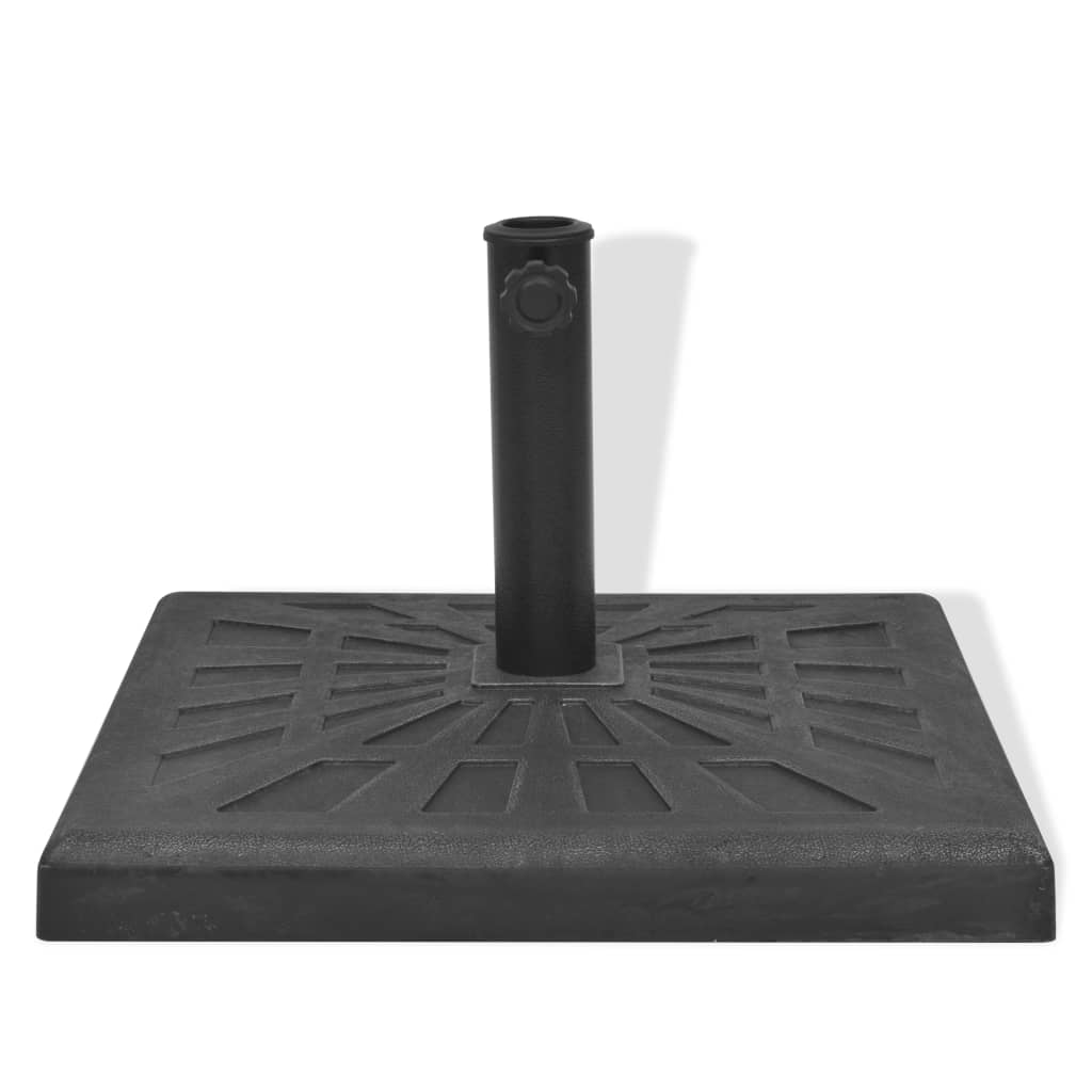 Stalak za Suncobran od Smole Pravokutni Crni 12 kg