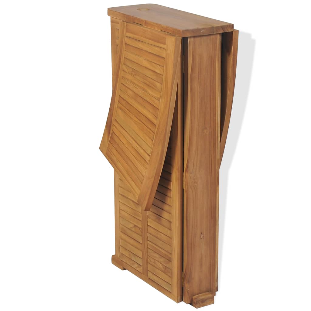 Sklopivi barski stol od masivne tikovine 155 x 53 x 105 cm