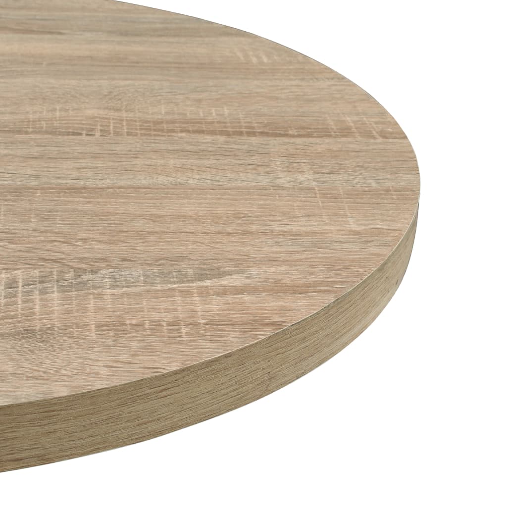 Okrugli stol za bistro od MDF-a i čelika 60 x 75 cm boja hrasta