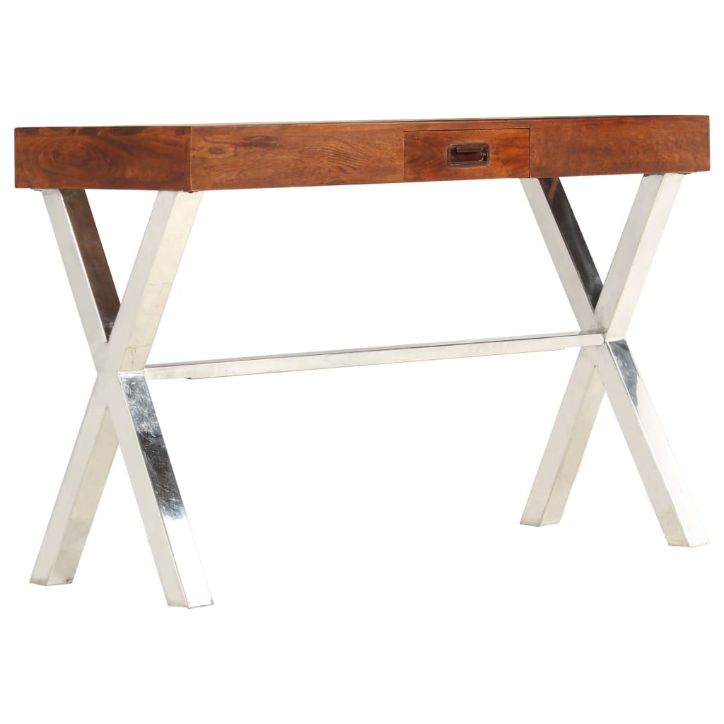 Radni stol 110x50x76 cm od drva bagrema s premazom boje meda