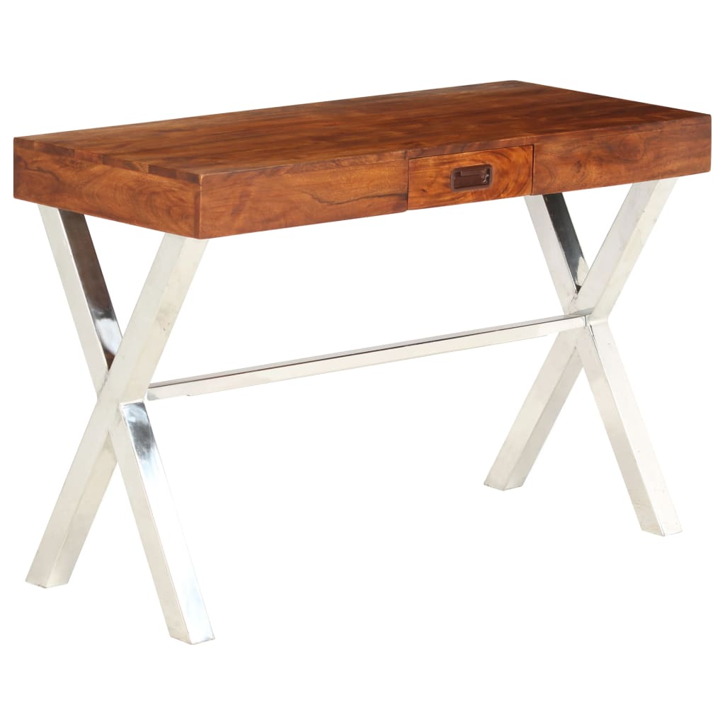 Radni stol 110x50x76 cm od drva bagrema s premazom boje meda