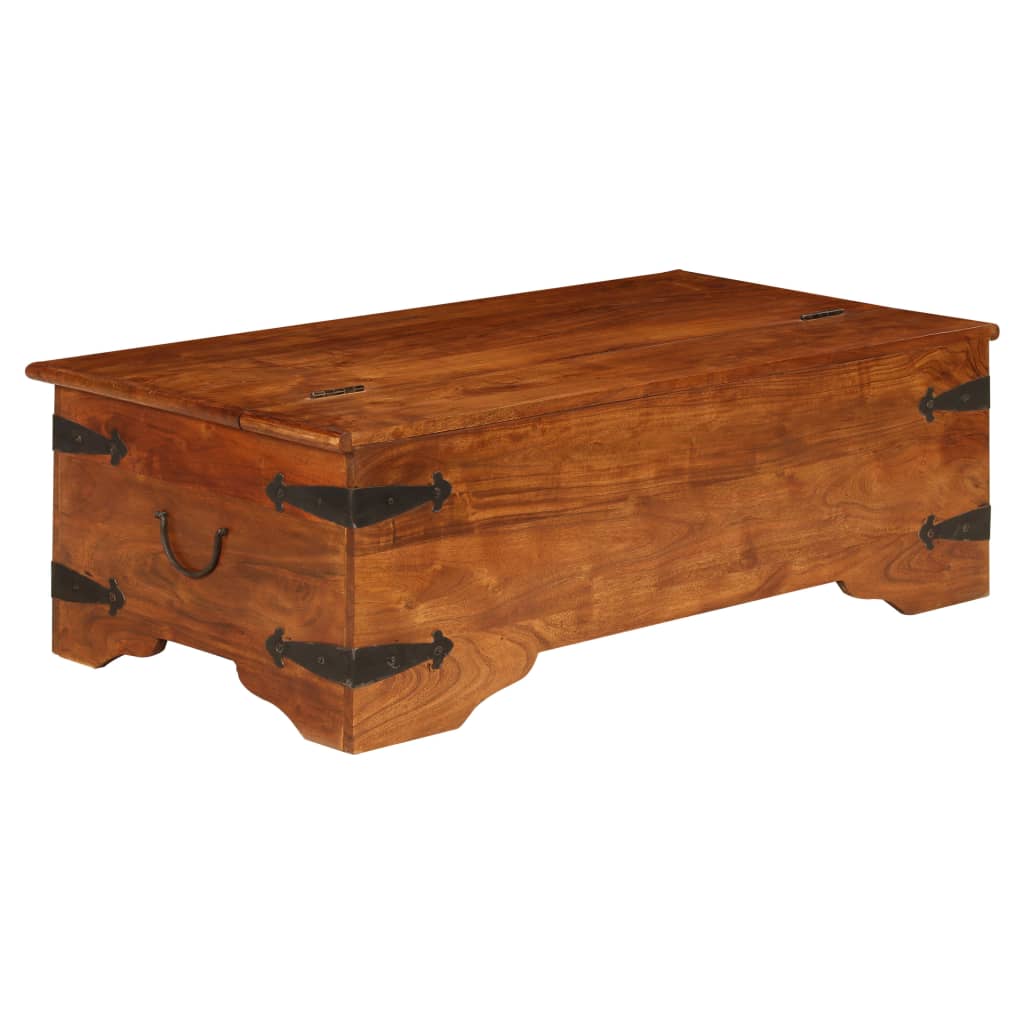 Stolić za kavu 110x55x35 cm bagremovo drvo s premazom boje meda