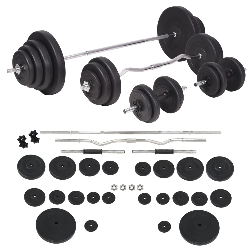 Set šipki i utega 120 kg