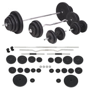 Set šipki i utega 120 kg