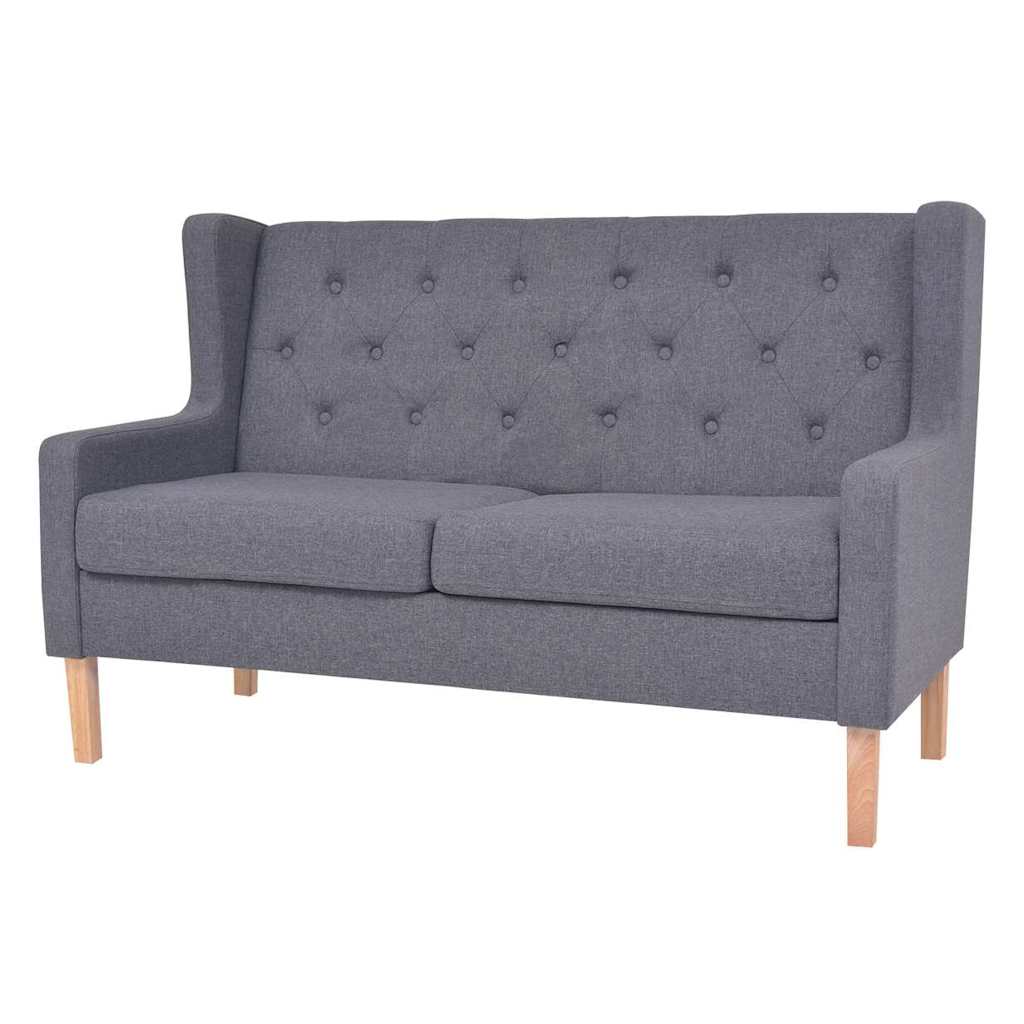 3-dijelni set sofa od tkanine sivi