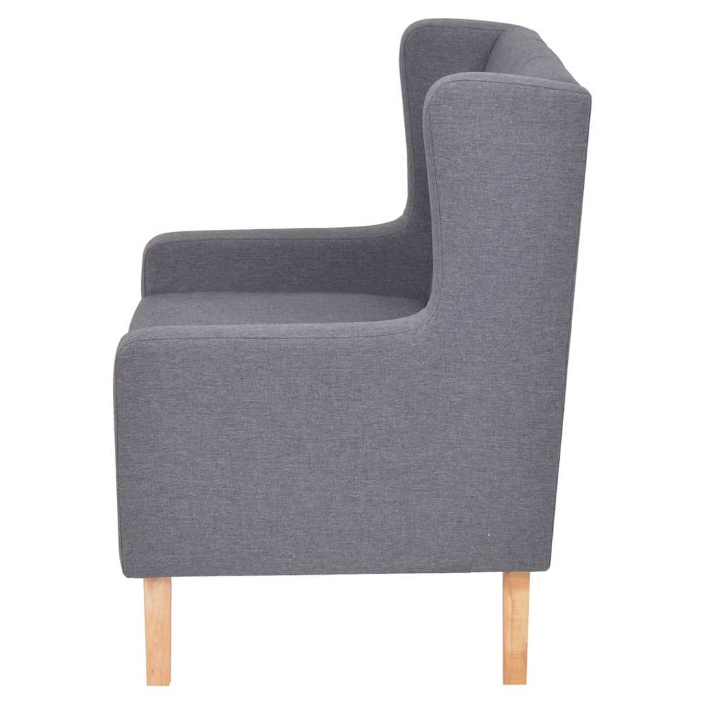 3-dijelni set sofa od tkanine sivi