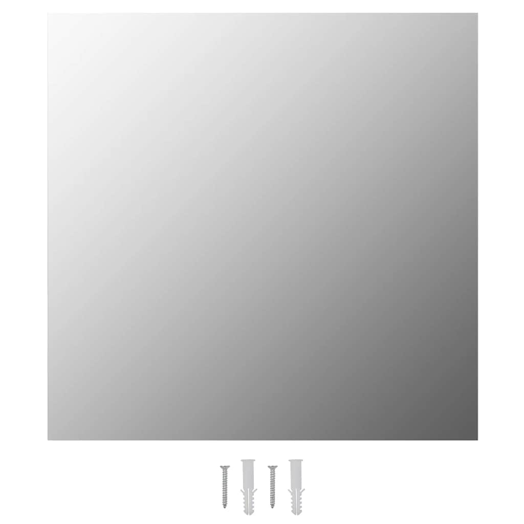 Zidno ogledalo 40 x 40 cm červrtasto stakleno