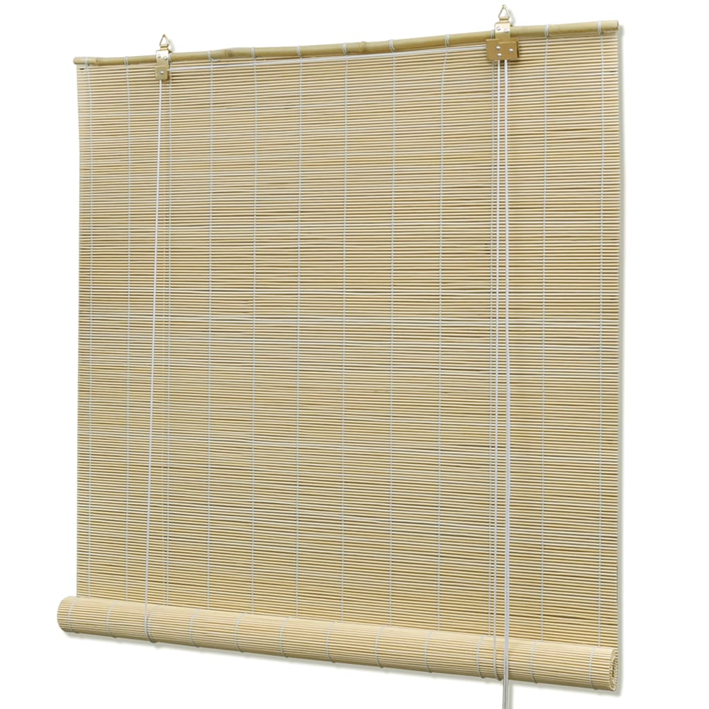 Roleta od bambusa 80 x 220 cm prirodna boja