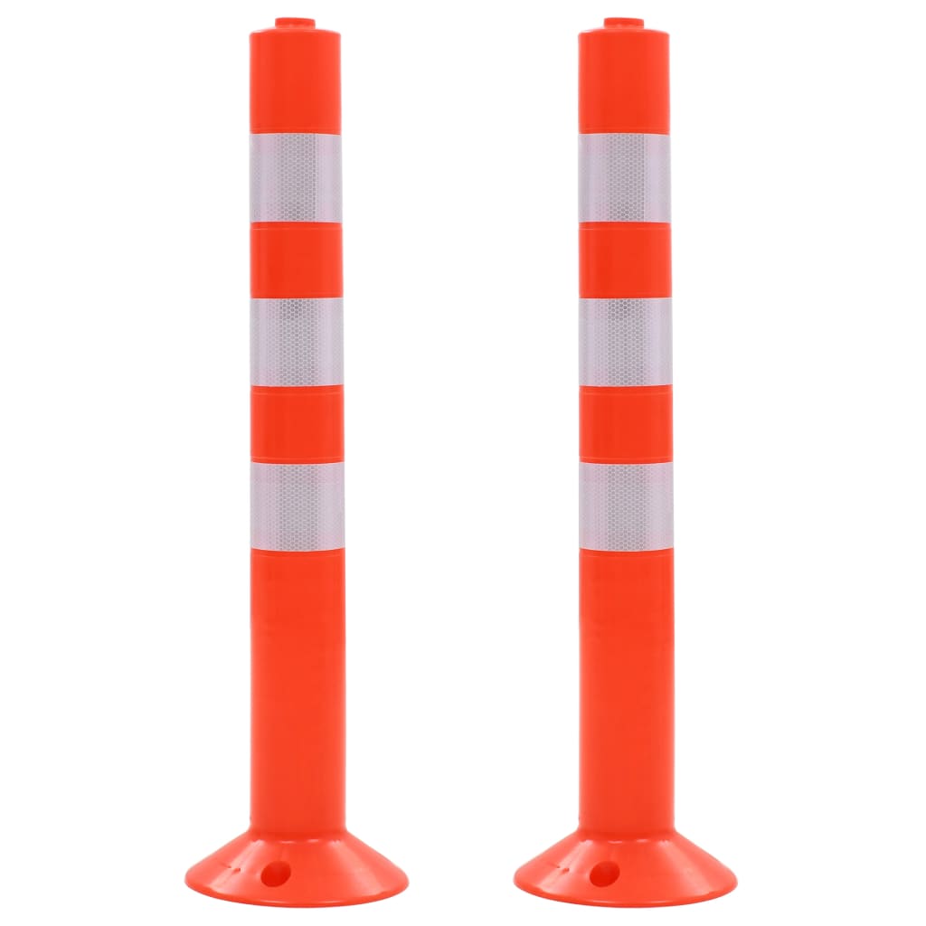 Cestovni stupovi za kontrolu prometa 2 kom plastični 75 cm