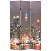 Sklopiva sobna pregrada sa slikom New Yorka noću 120 x 170 cm