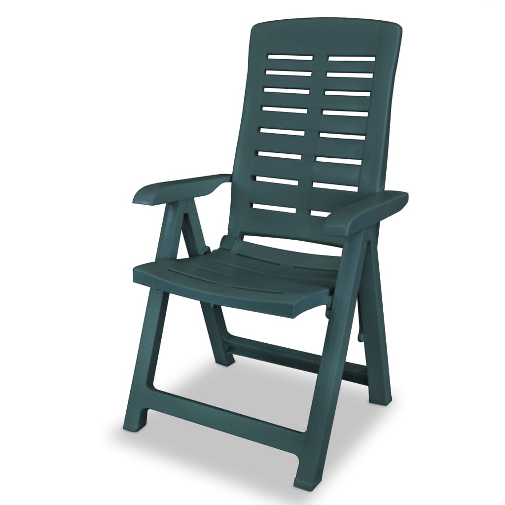 Vrtne stolice 2 kom plastične zelene