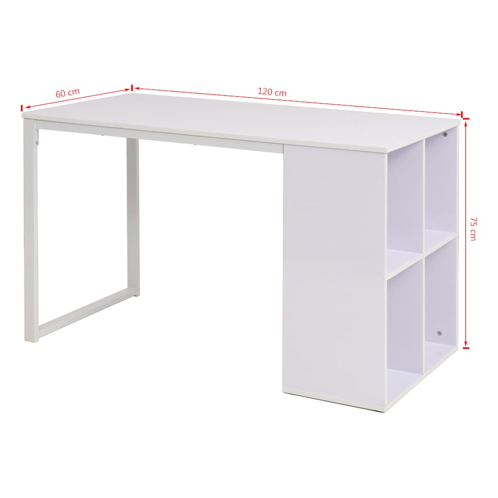 Pisaći stol 120 x 60 x 75 cm bijeli