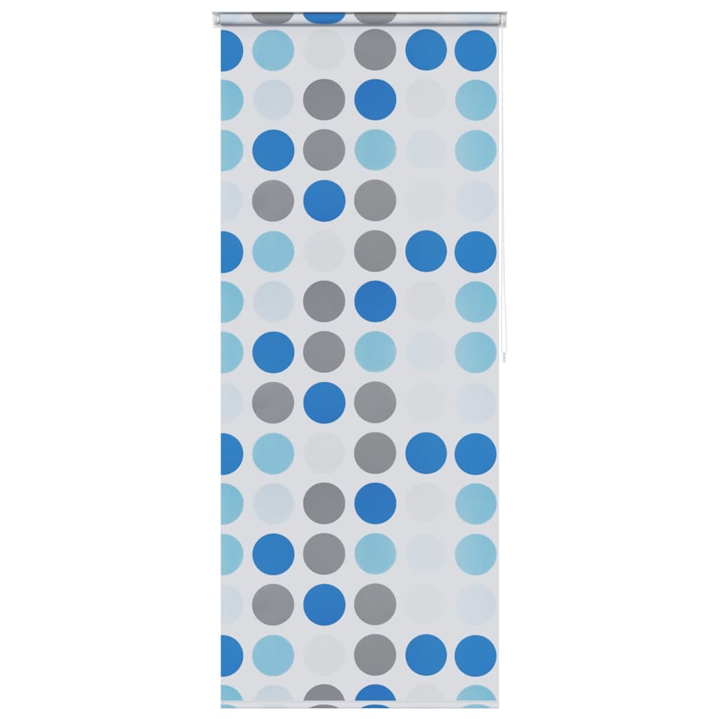 Rolo zastor za tuš 80 x 240 cm s uzorkom krugova