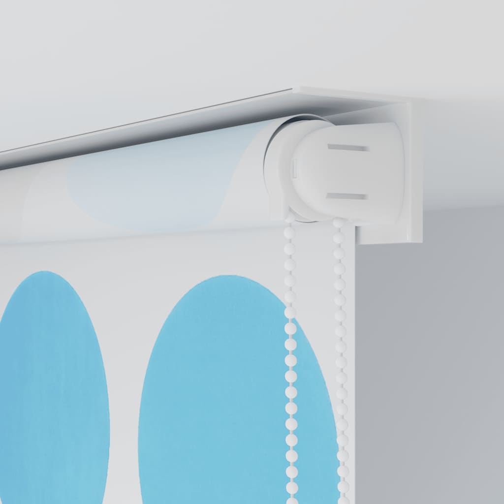 Roleta za tuš 140 x 240 cm s uzorkom krugova