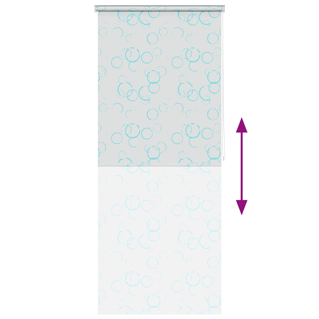 Roleta za tuš 80 x 240 cm s uzorkom mjehurića
