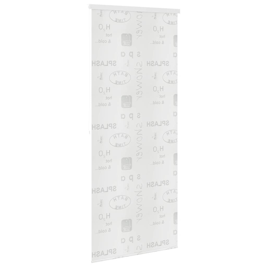 Roleta za tuš 100 x 240 cm s natpisom Splash