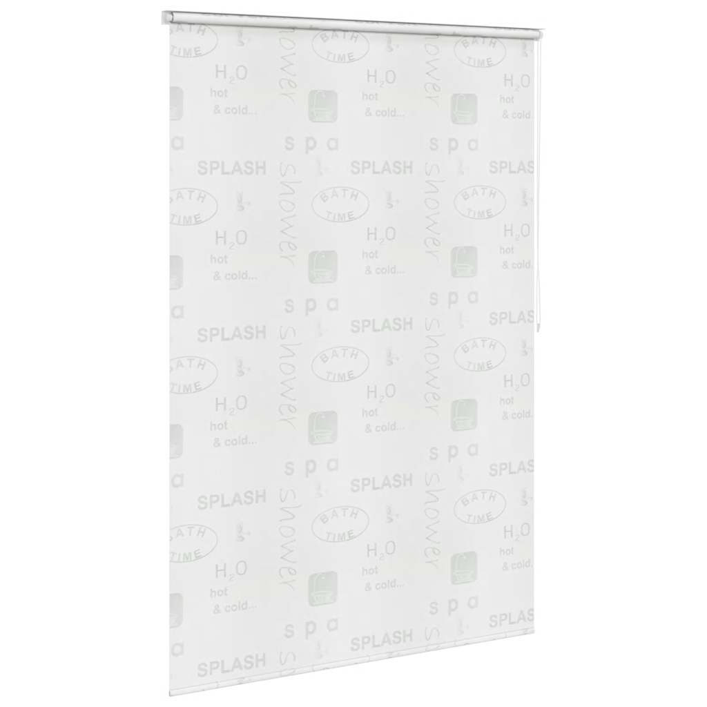Roleta za tuš 140 x 240 cm s natpisom Splash