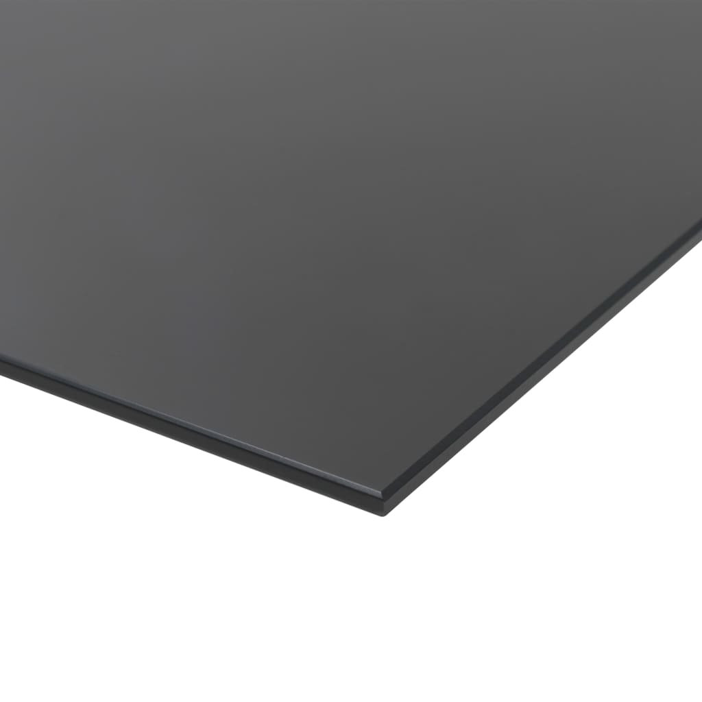 Zidna crna magnetna ploča od stakla 60 x 20 cm