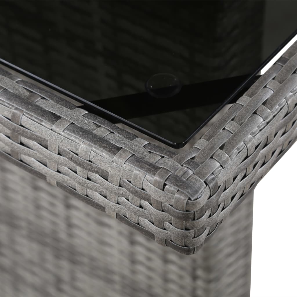 Vrtni stol od poliratana i stakla 240 x 90 x 74 cm