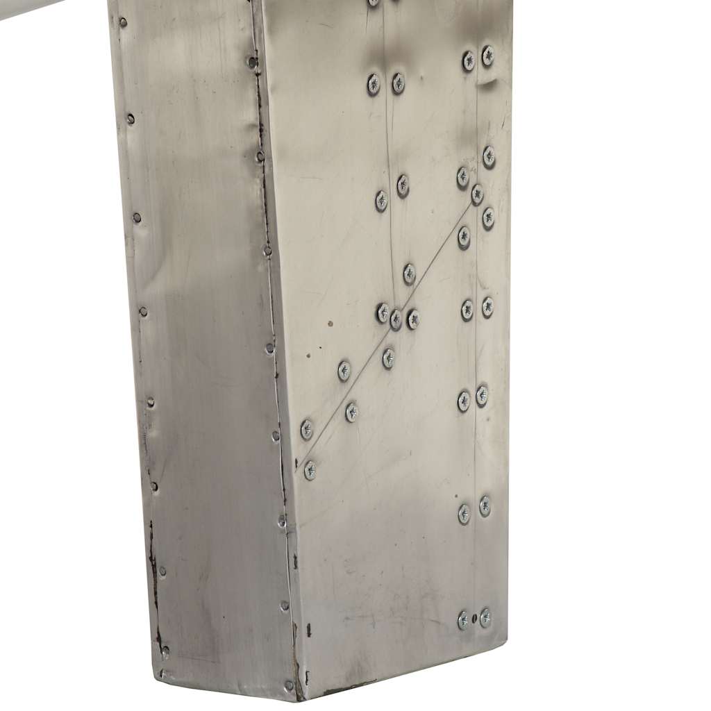 Stolić za kavu aluminijski vintage u avijatičarskom stilu