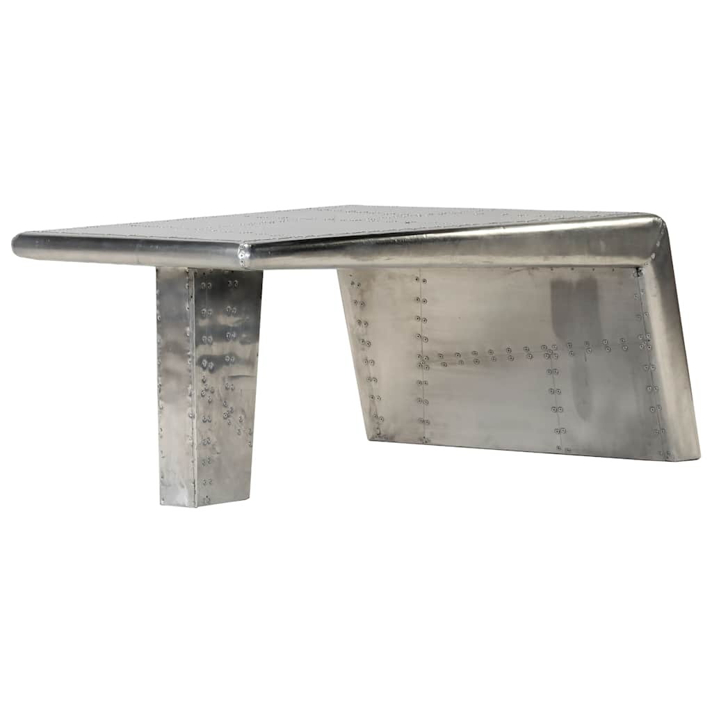 Stolić za kavu aluminijski vintage u avijatičarskom stilu