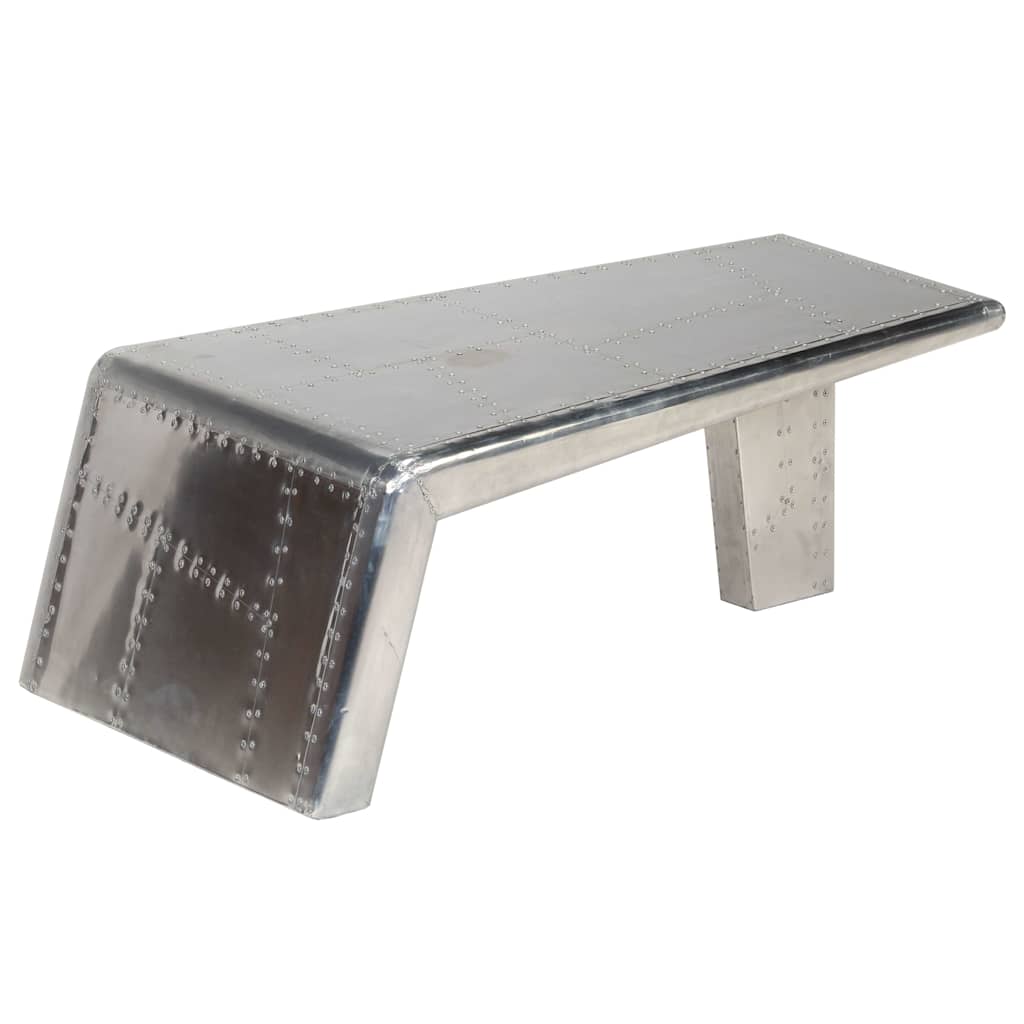 Stolić za kavu aluminijski vintage u avijatičarskom stilu