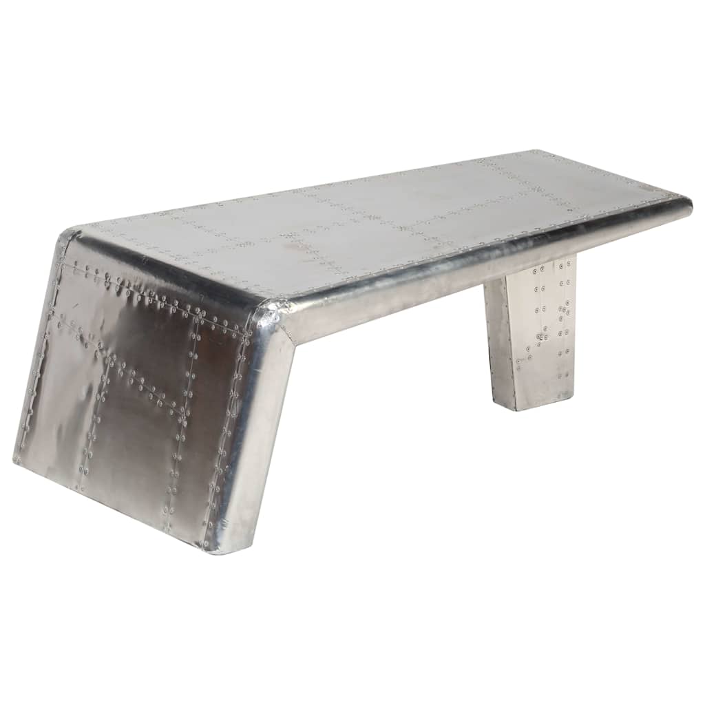 Stolić za kavu aluminijski vintage u avijatičarskom stilu