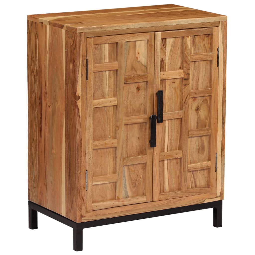 Komoda od masivnog bagremovog drva 60 x 35 x 76 cm smeđa