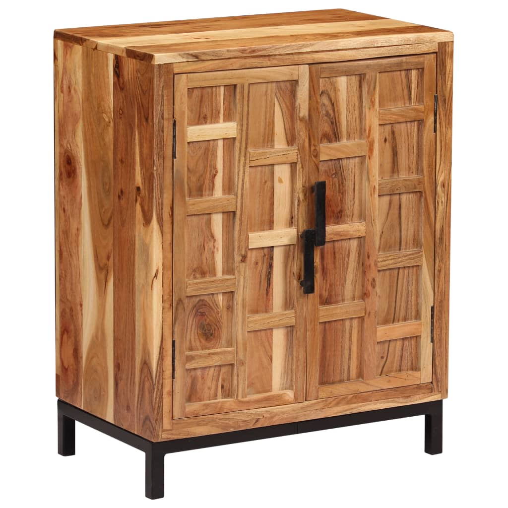 Komoda od masivnog bagremovog drva 60 x 35 x 76 cm smeđa