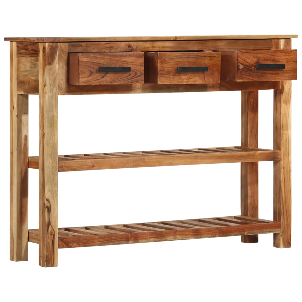 Komoda s 3 ladice 110 x 30 x 80 cm od masivnog drva