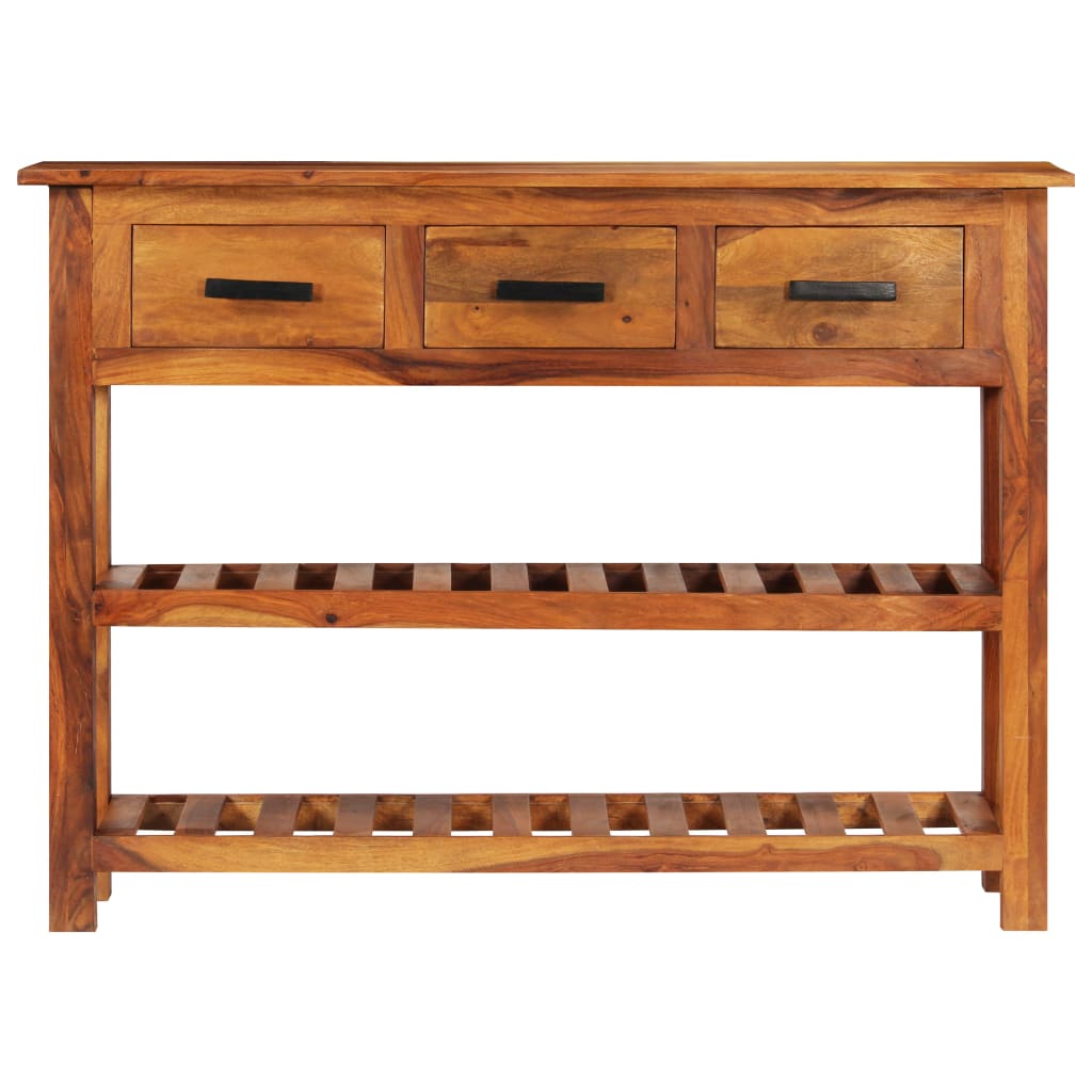 Komoda s 3 ladice 110 x 30 x 80 cm od masivnog drva