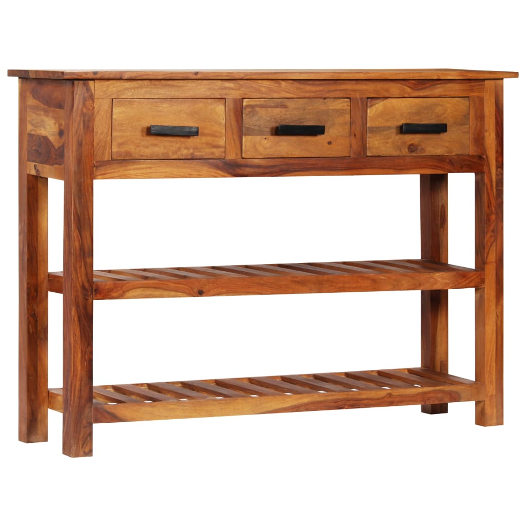 Komoda s 3 ladice 110 x 30 x 80 cm od masivnog drva