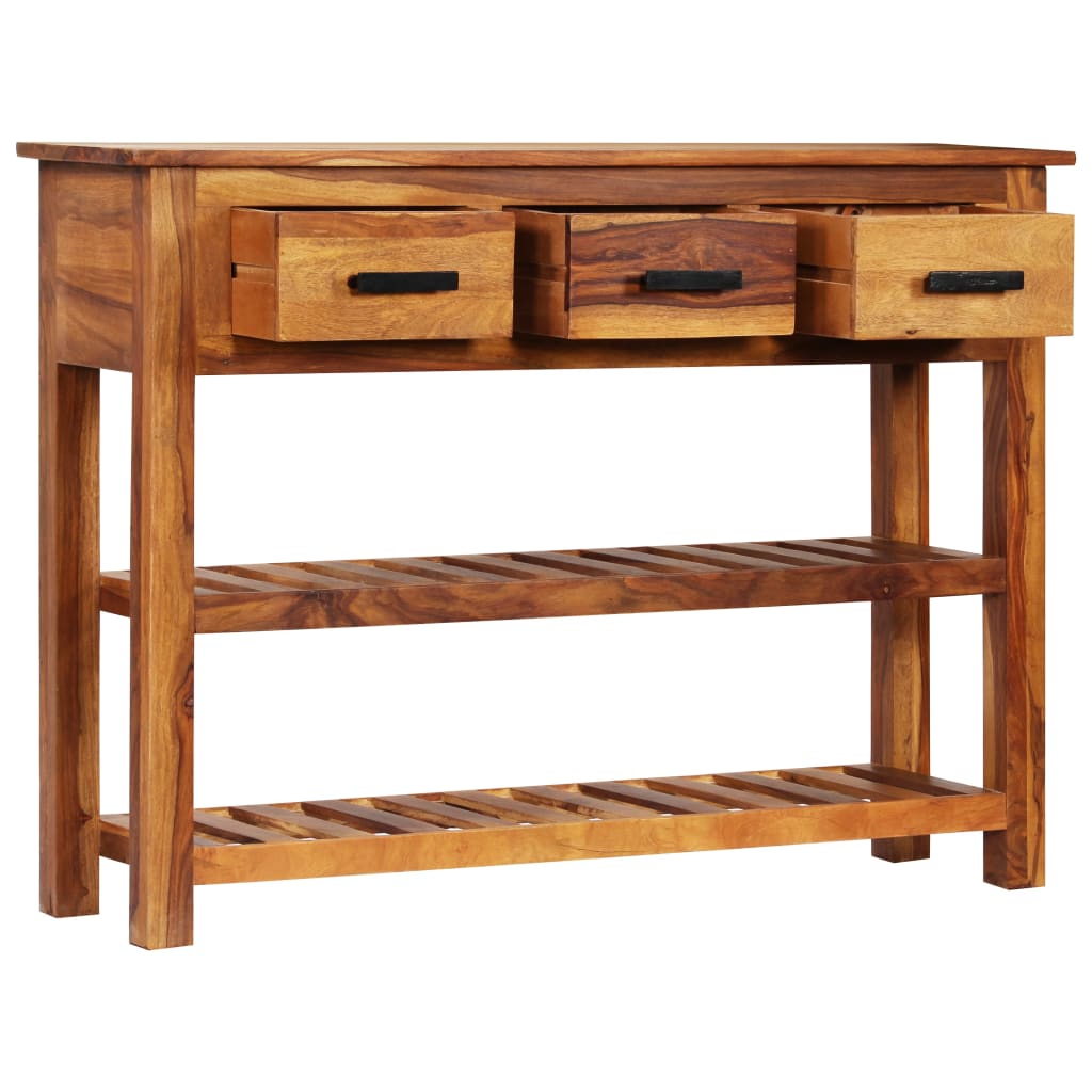 Komoda s 3 ladice 110 x 30 x 80 cm od masivnog drva