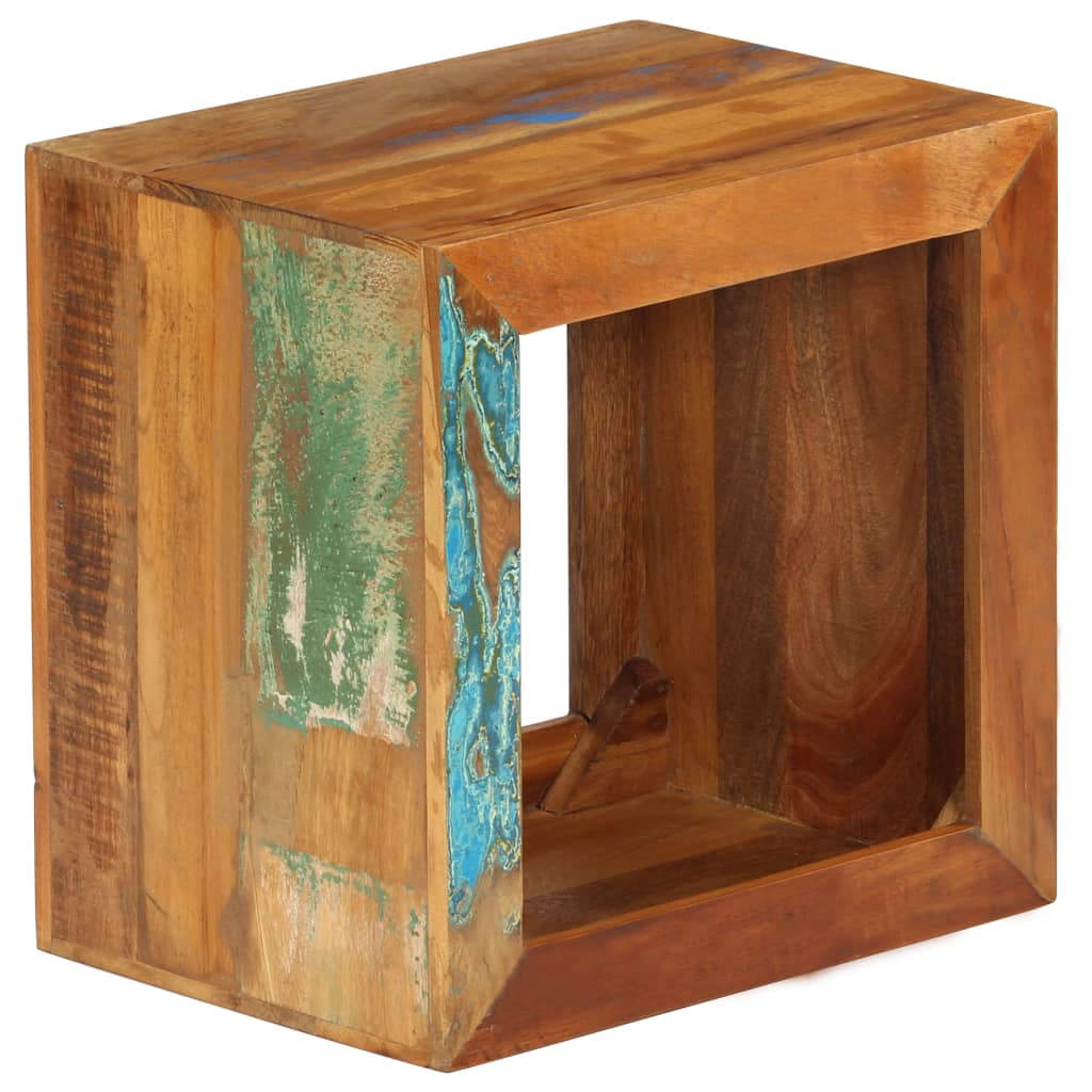 Stolac od masivnog obnovljenog drva 40 x 30 x 40 cm