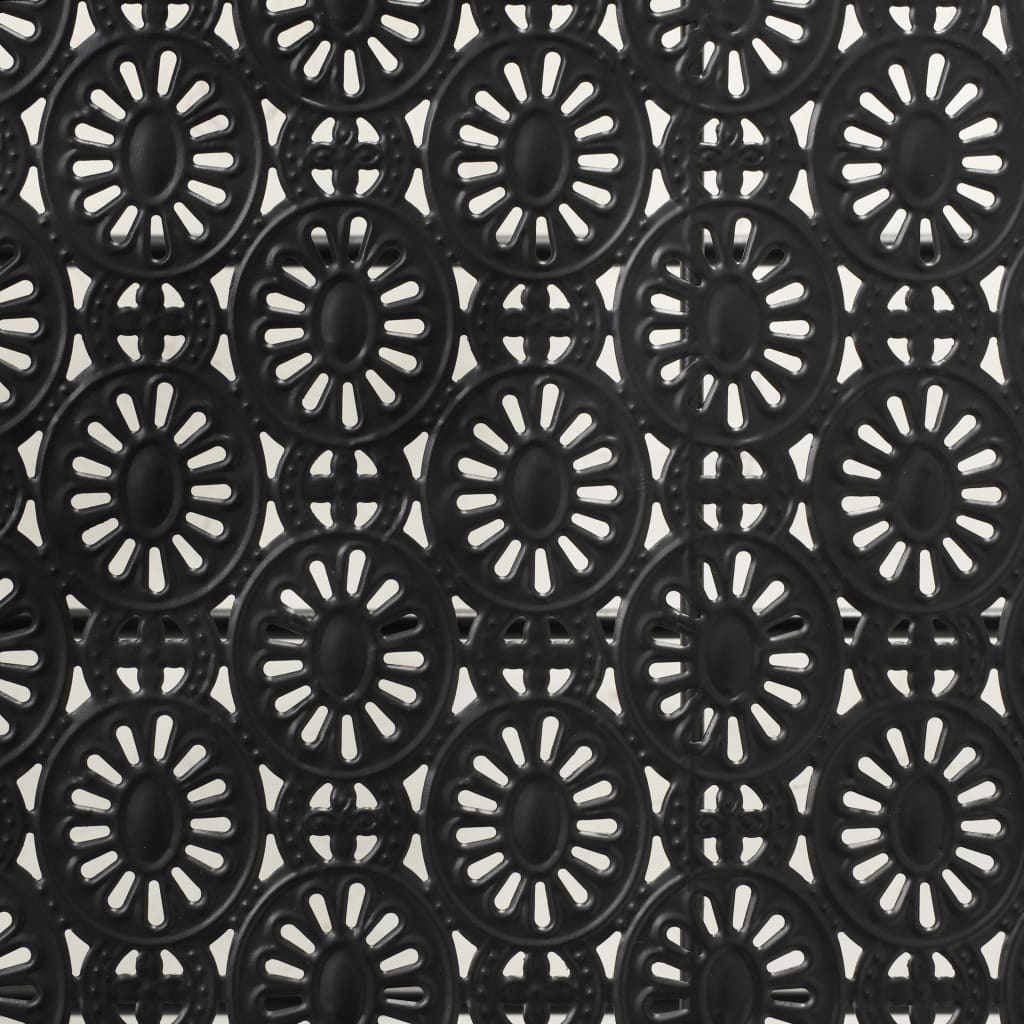 Sklopivi stolić za kavu od metala starinski 100x50x45 cm crni