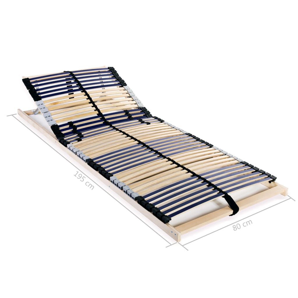 Podnica za krevet s 42 letvice i 7 zona 80 x 200 cm