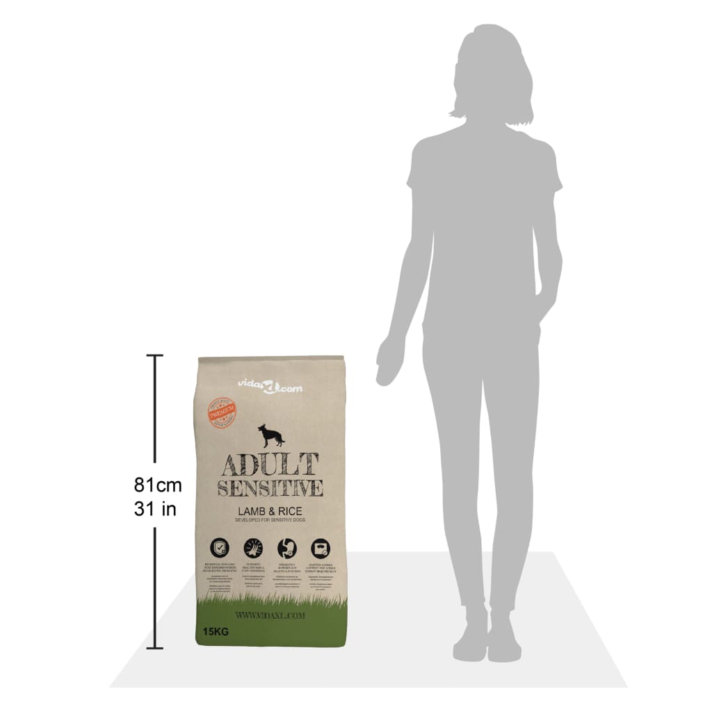 Premium suha hrana za pse Adult Sensitive Lamb & Rice 2 kom 30 kg