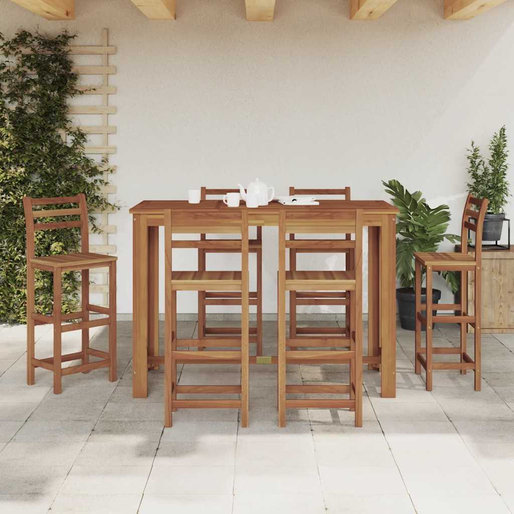 Barski stol od masivnog drva akacije 150 x 70 x 105 cm
