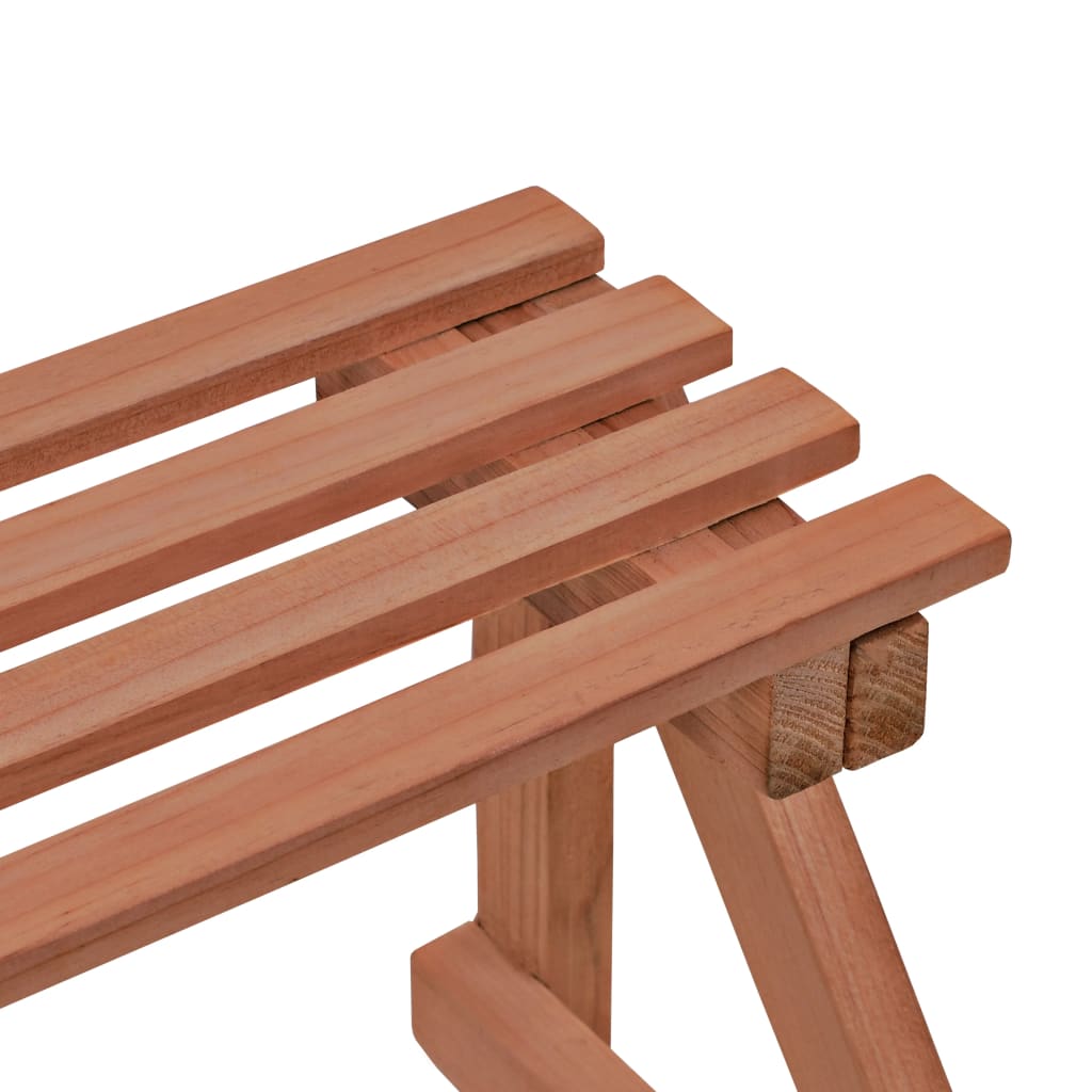 Stalak za biljke s 3 razine od cedrovine 48 x 45 x 40 cm