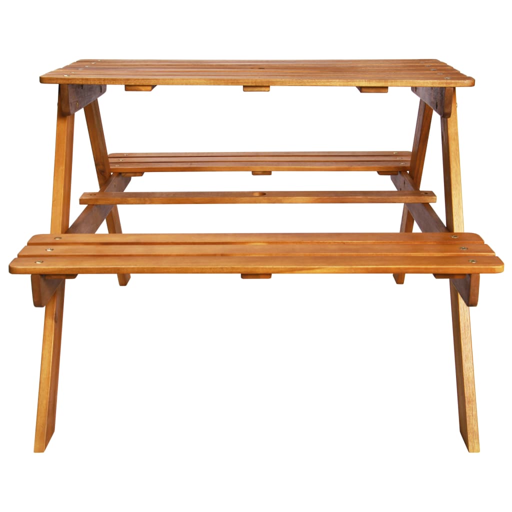 Dječji stol za piknik sa suncobranom 79x90x60 cm bagremovo drvo