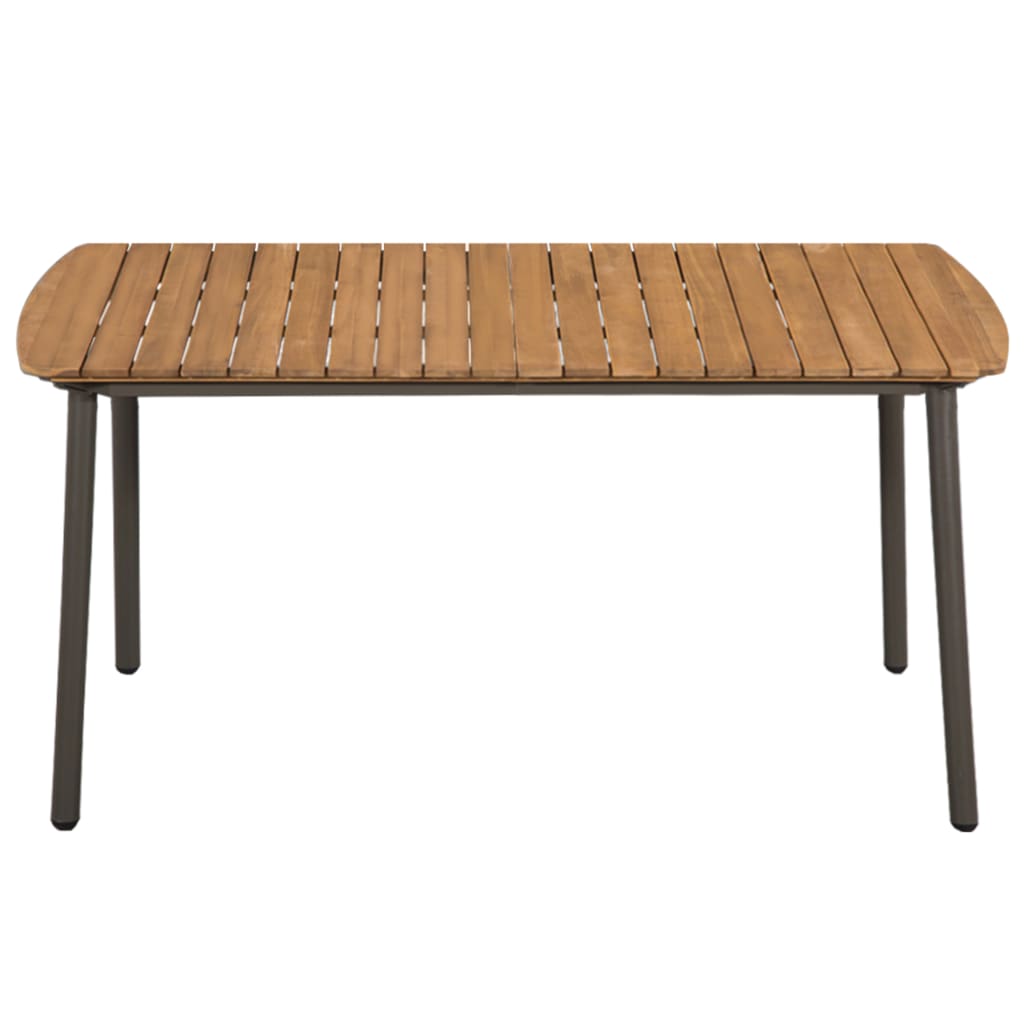 Vrtni stol 150 x 90 x 72 cm masivno bagremovo drvo i čelik