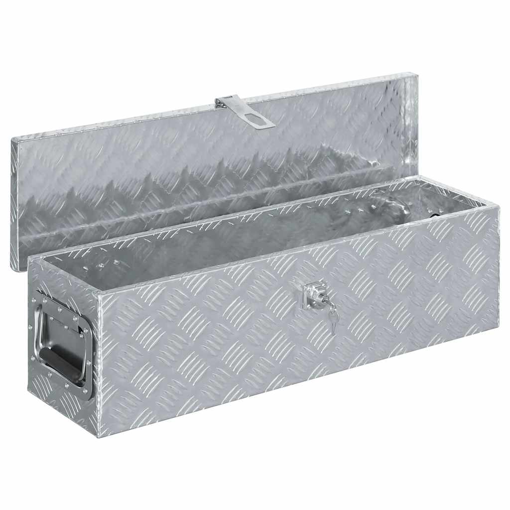 Aluminijska kutija 80,5 x 22 x 22 cm srebrna