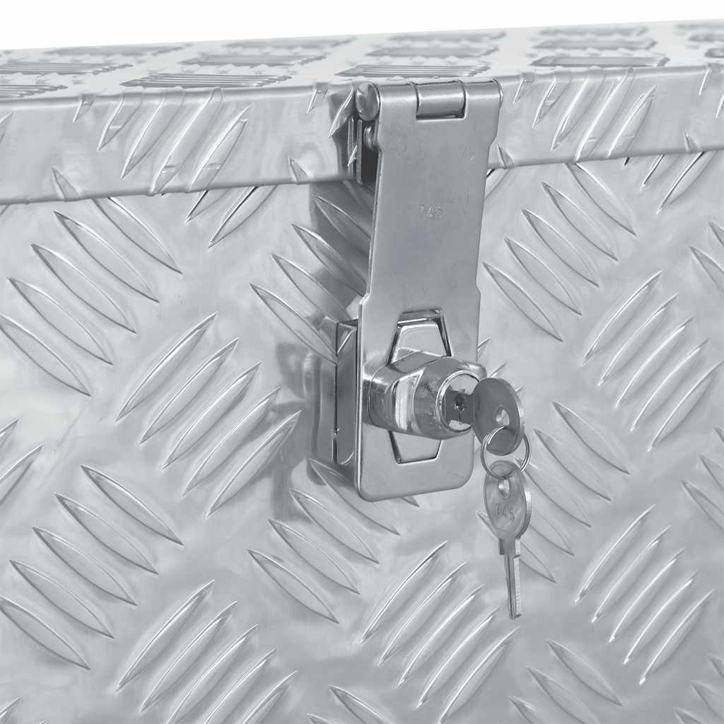 Aluminijska kutija 80,5 x 22 x 22 cm srebrna