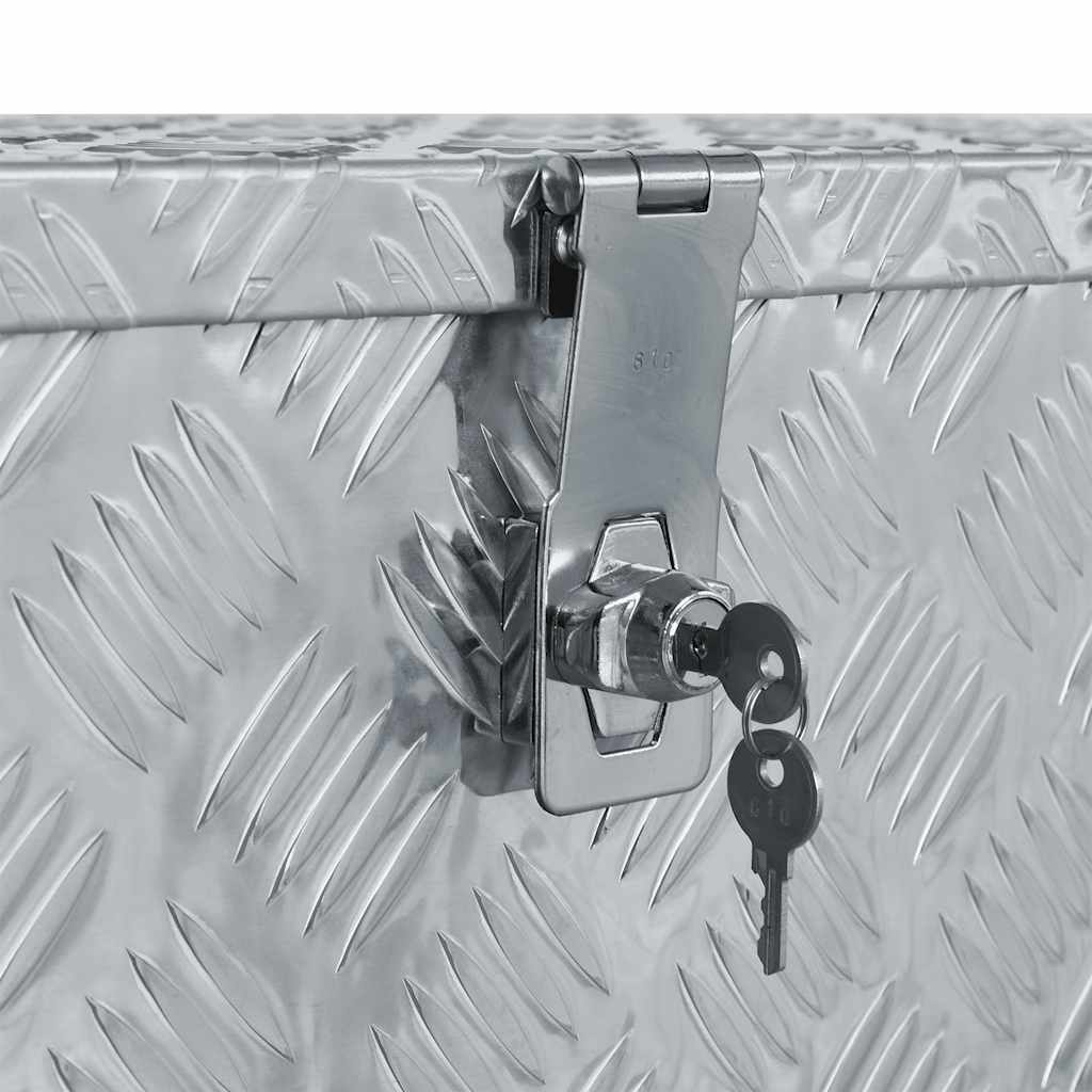 Aluminijska kutija 80 x 30 x 35 cm srebrna