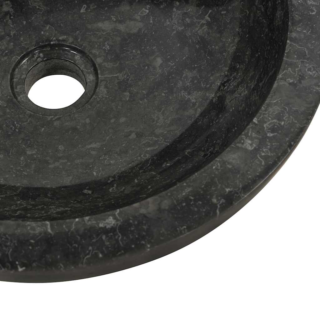 Umivaonik 40 x 12 cm mramorni crni