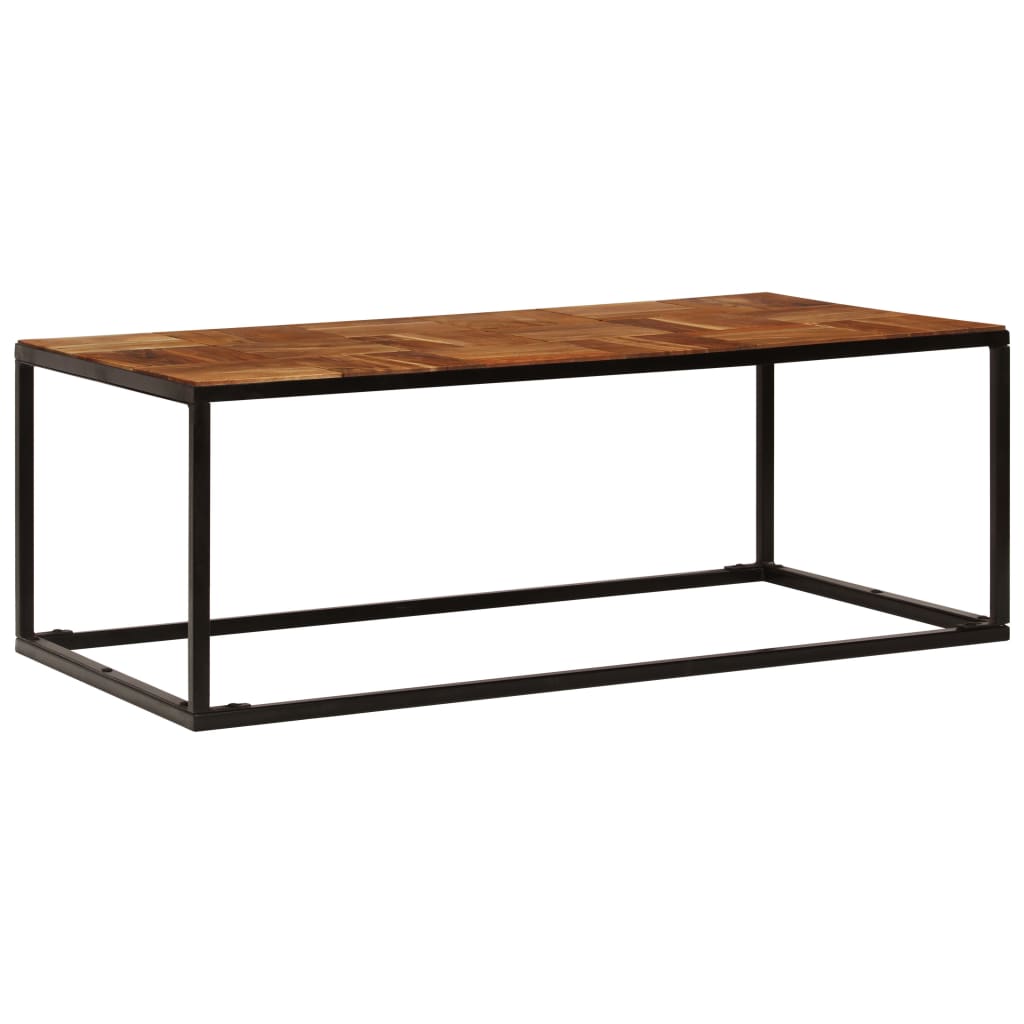 Stolić za kavu 110 x 60 x 40 cm od bagremovog drva i čelika