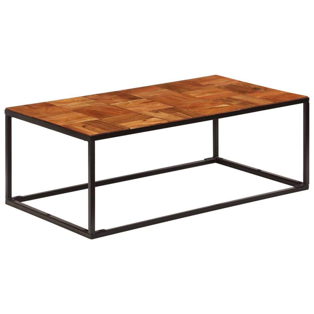 Stolić za kavu 110 x 60 x 40 cm od bagremovog drva i čelika