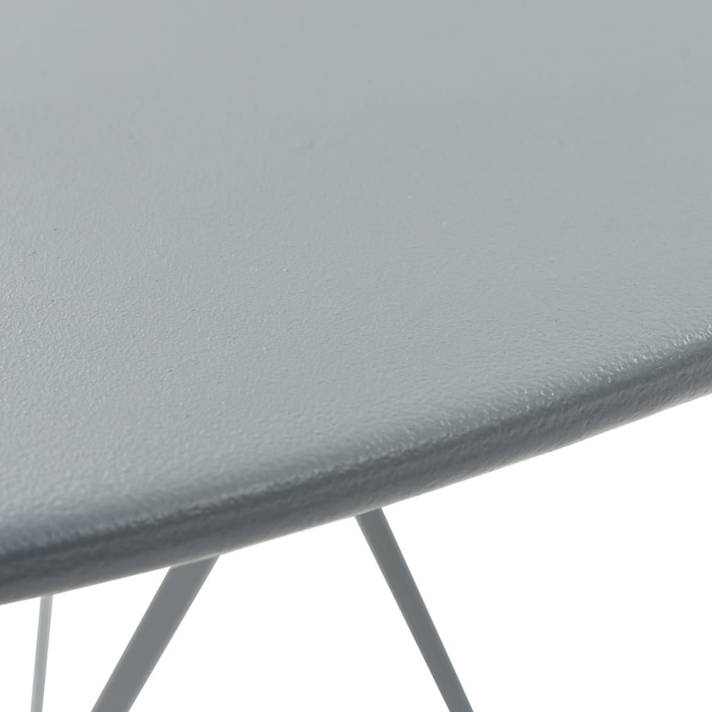 3-dijelni bistro set čelični sivi
